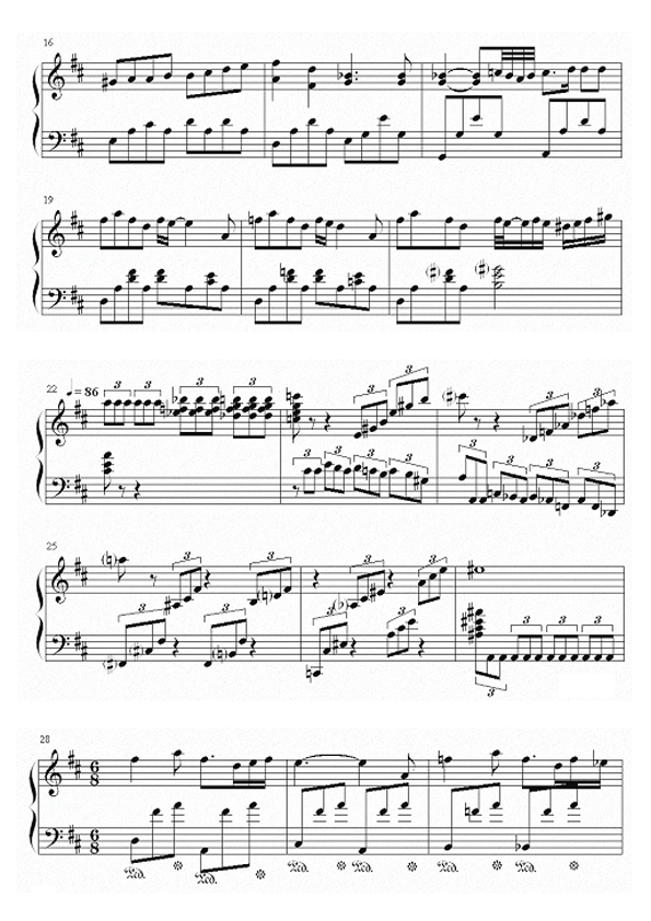 雾钢琴曲谱（图2）