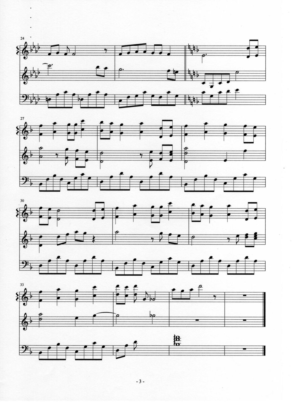 奏之曲 亚连版钢琴曲谱（图3）