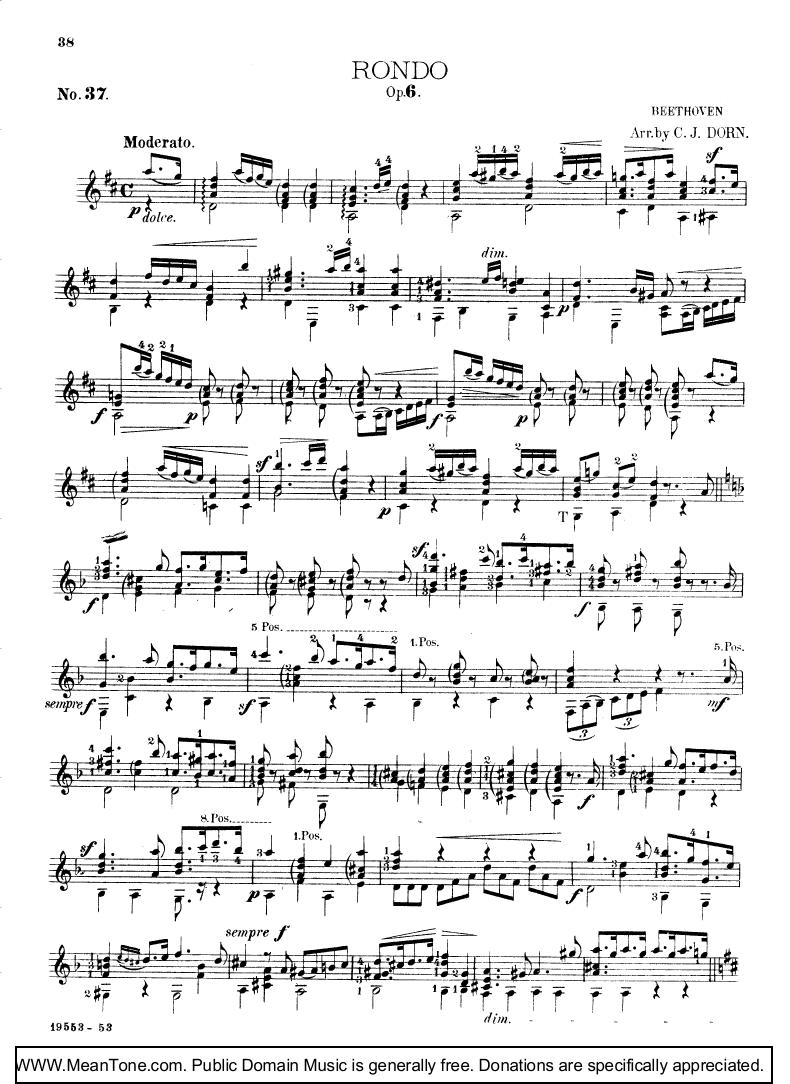 Rondo钢琴曲谱（图1）