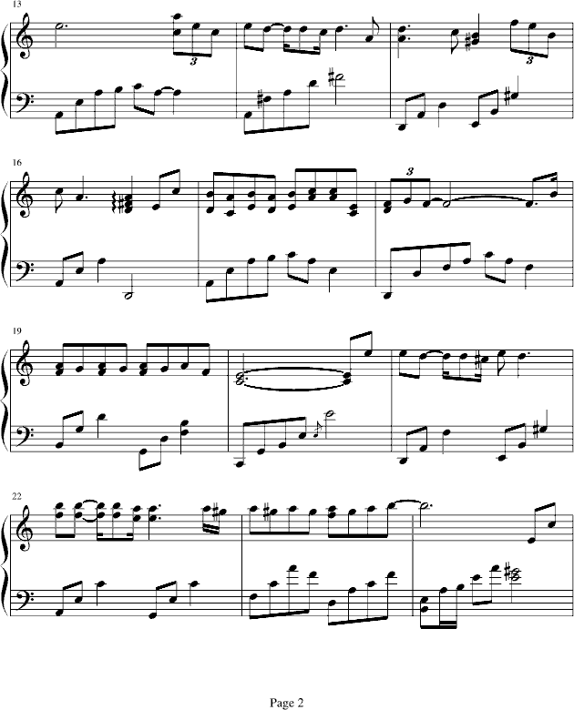 A promise钢琴曲谱（图2）