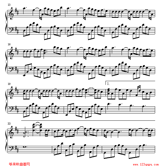 I think i钢琴曲谱（图2）