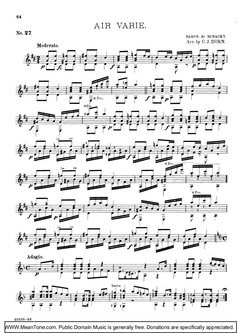 Air Varie钢琴曲谱（图1）