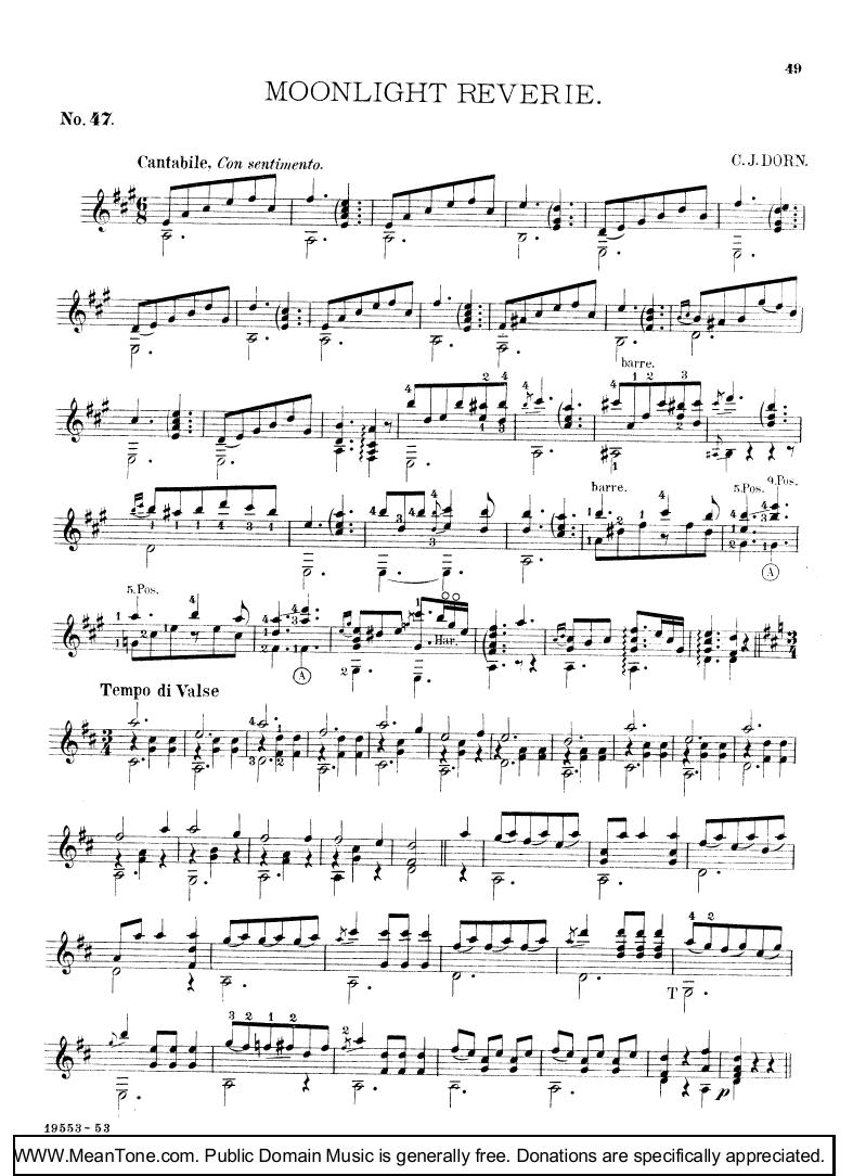 Moonlight Reverie钢琴曲谱（图1）