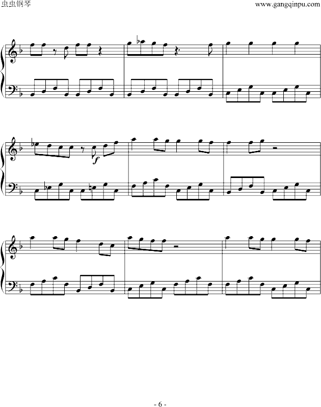彩虹的微笑钢琴曲谱（图6）