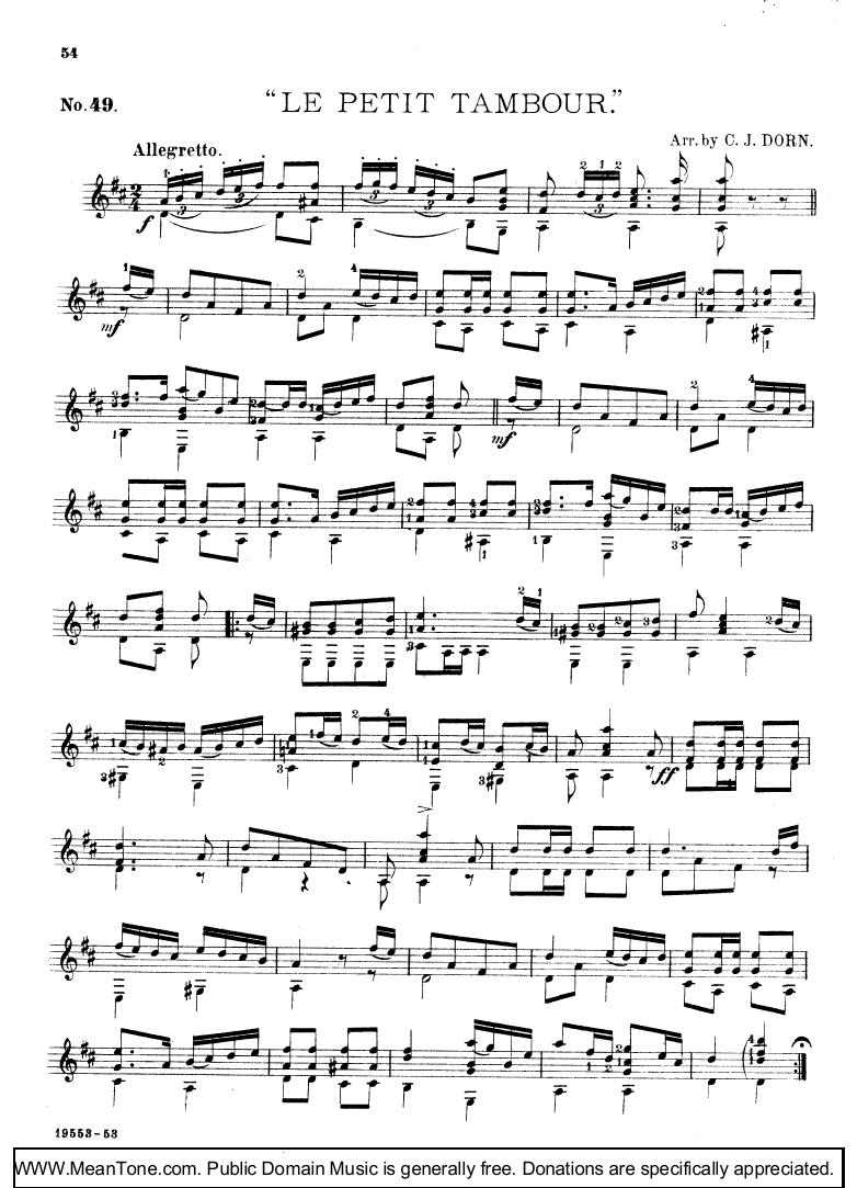 LePetit Tambour钢琴曲谱（图1）