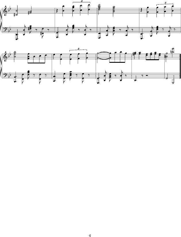 POR UNA CABEZA钢琴曲谱（图4）