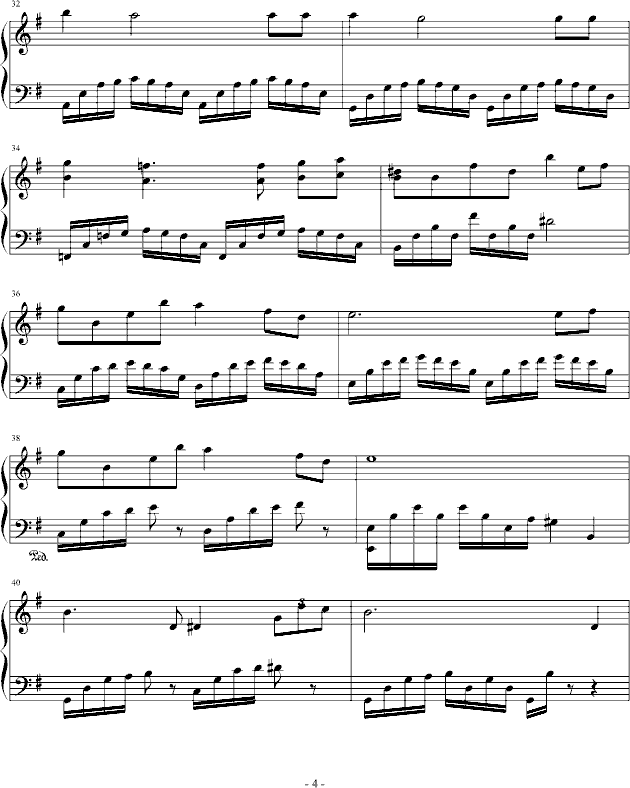 电影《画皮》插曲集（改编）钢琴曲谱（图4）