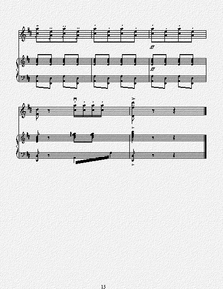 张延龄《欢乐的养鸡场》钢琴曲谱（图15）
