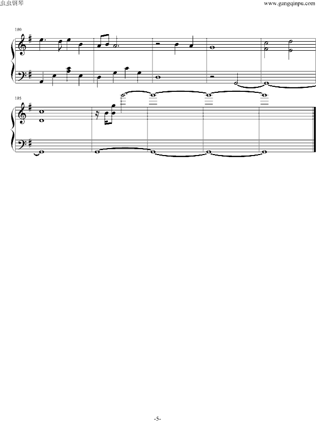 心跳钢琴曲谱（图5）