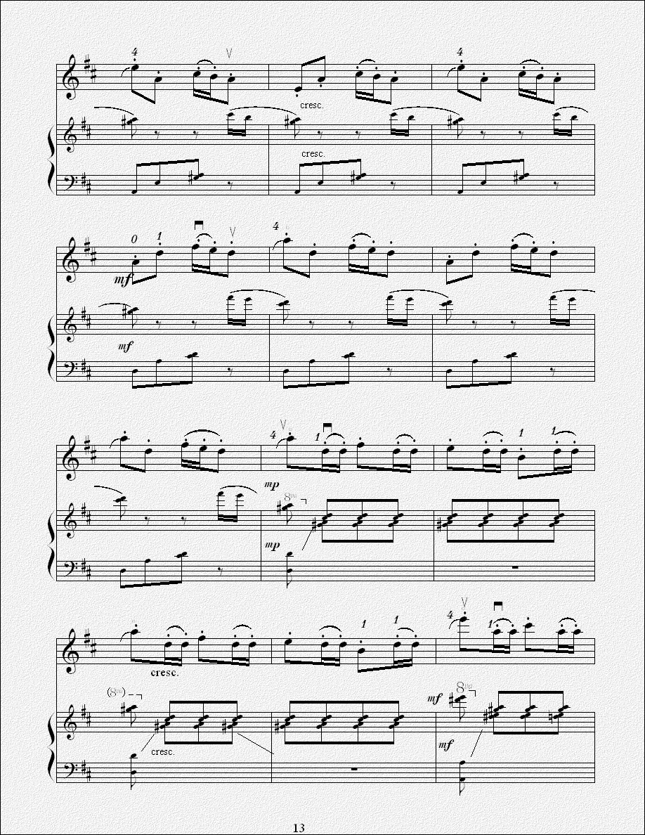欢乐的养鸡场（小提琴曲）钢琴曲谱（图13）