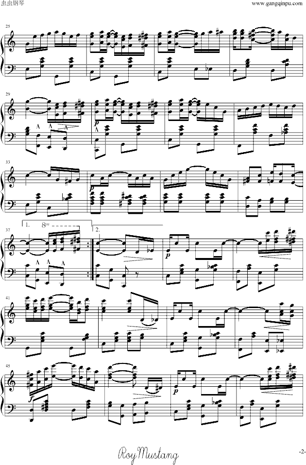 The Entertainer钢琴曲谱（图2）