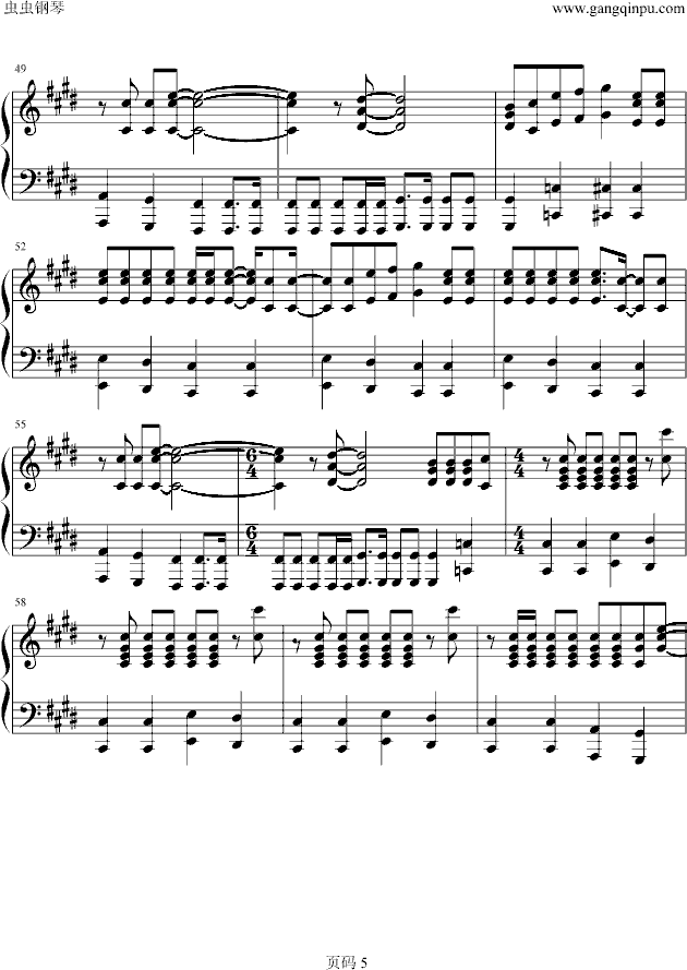 咒文Mirotic钢琴曲谱（图5）