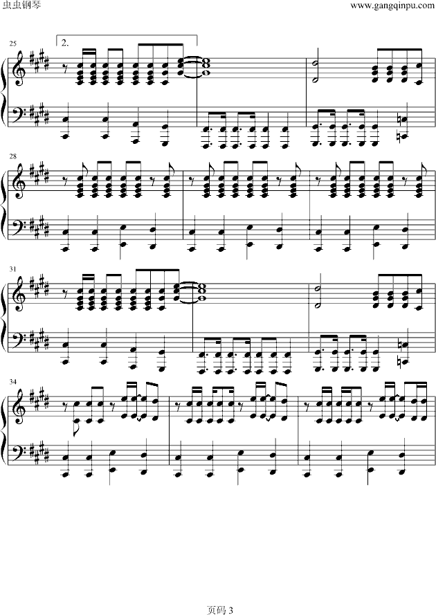 咒文Mirotic钢琴曲谱（图3）