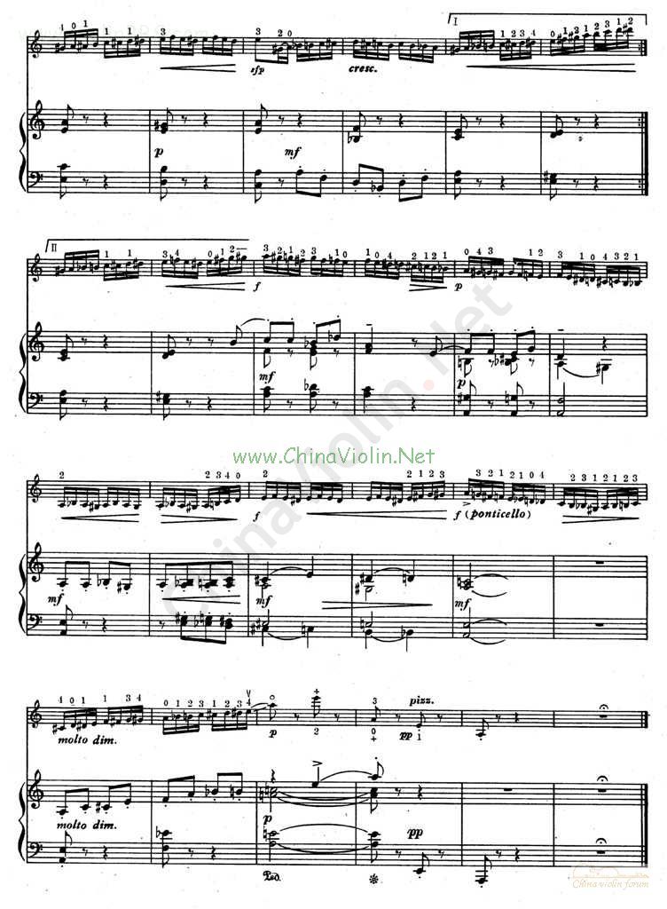 野蜂飞舞      (小提琴谱+钢琴伴奏谱)钢琴曲谱（图5）