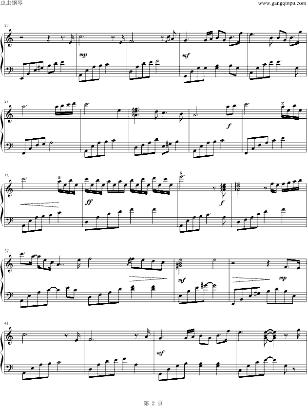 tears钢琴曲谱（图2）