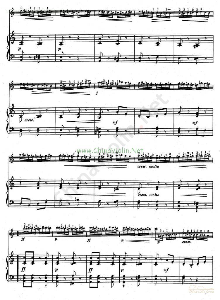 野蜂飞舞      (小提琴谱+钢琴伴奏谱)钢琴曲谱（图4）