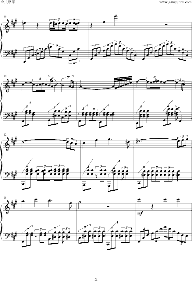 Chi Mai钢琴曲谱（图2）