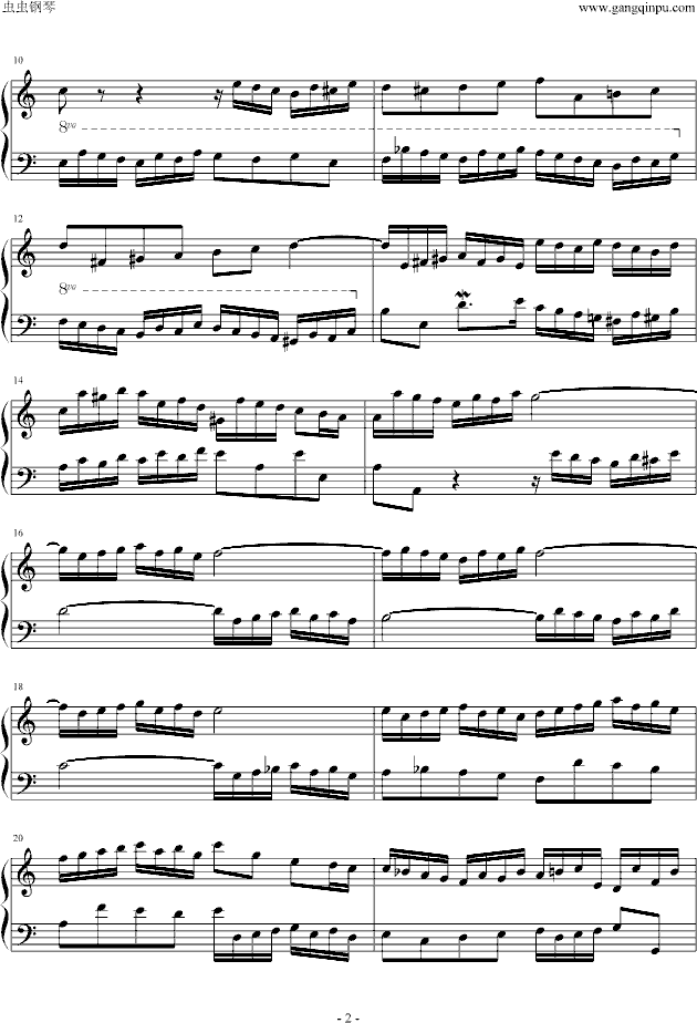 C大调创意曲钢琴曲谱（图2）