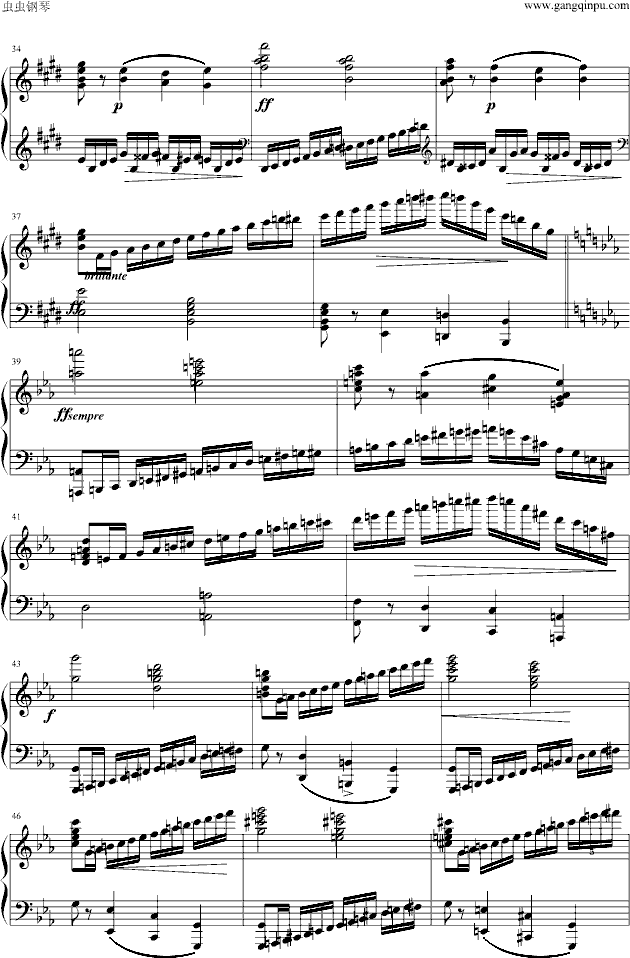 李斯特练习曲Op.6,No.8钢琴曲谱（图3）