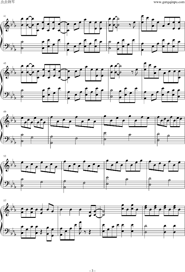 Apologize钢琴曲谱（图3）