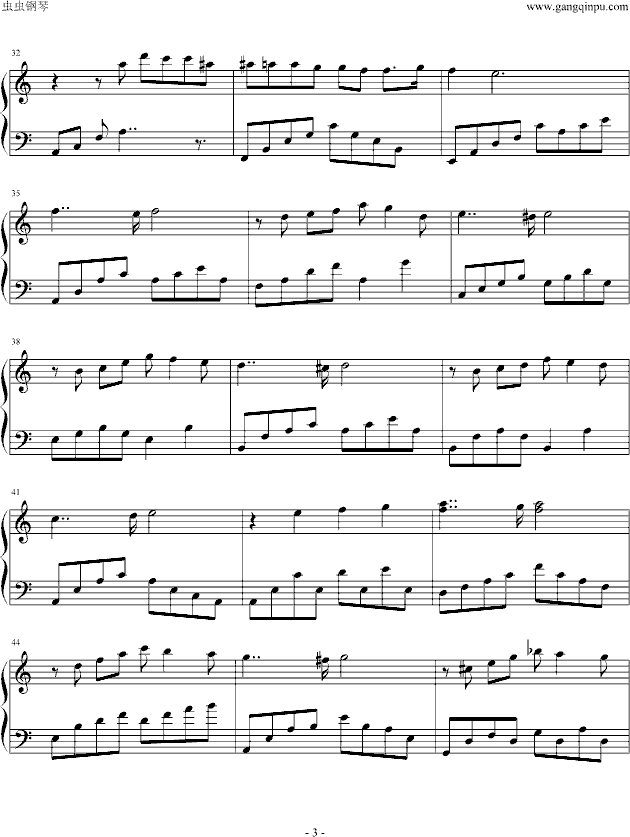 A Scene Of La Seine钢琴曲谱（图3）
