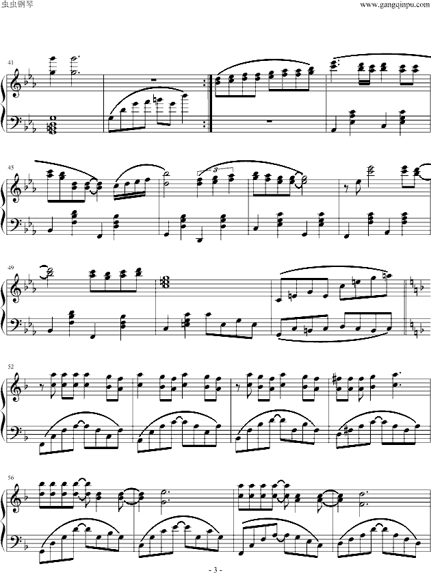 迷人的夜晚钢琴曲谱（图3）