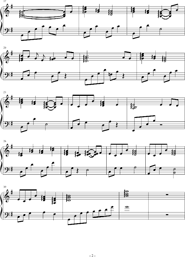If I were a bird钢琴曲谱（图2）