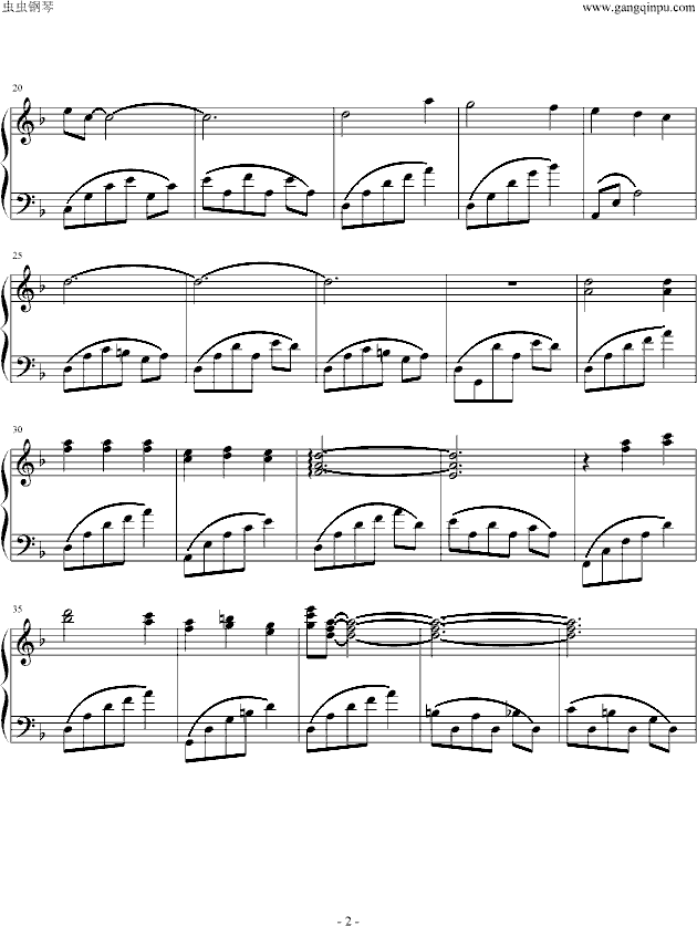 斯卡波罗集市钢琴曲谱（图2）