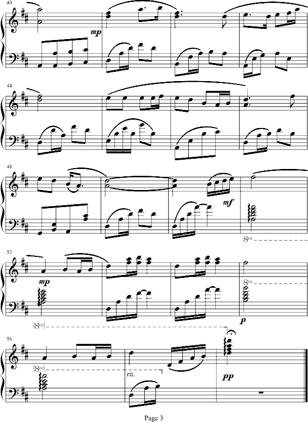 甜蜜蜜钢琴曲谱（图3）