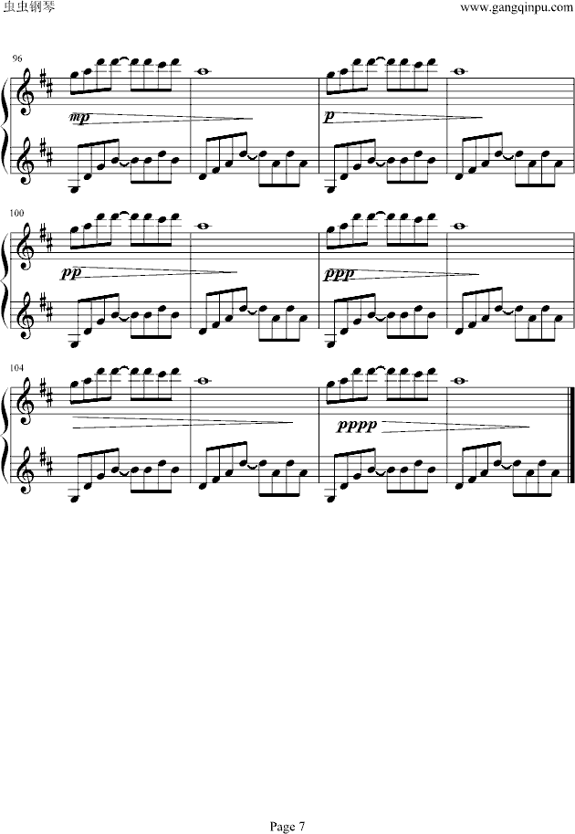 valentine`s day钢琴曲谱（图7）