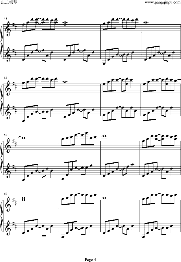 valentine`s day钢琴曲谱（图4）