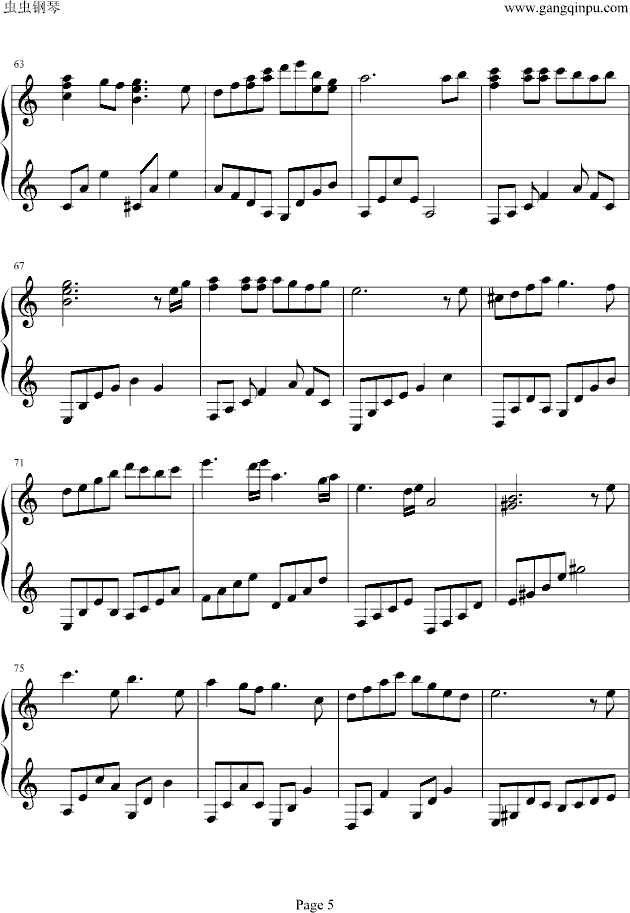 小魔女限时专送钢琴曲谱（图5）