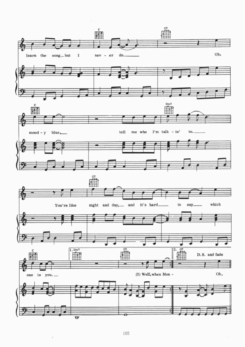 MOODY BLUE钢琴曲谱（图3）