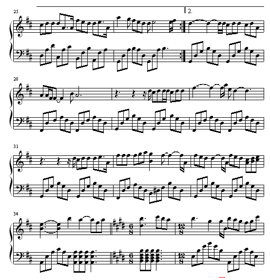 I think I-浪漫滿屋-插曲钢琴曲谱（图3）