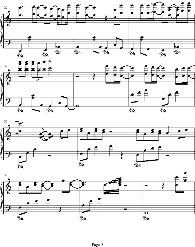 Only Human-(一公升的眼泪背景音乐)钢琴曲谱（图3）