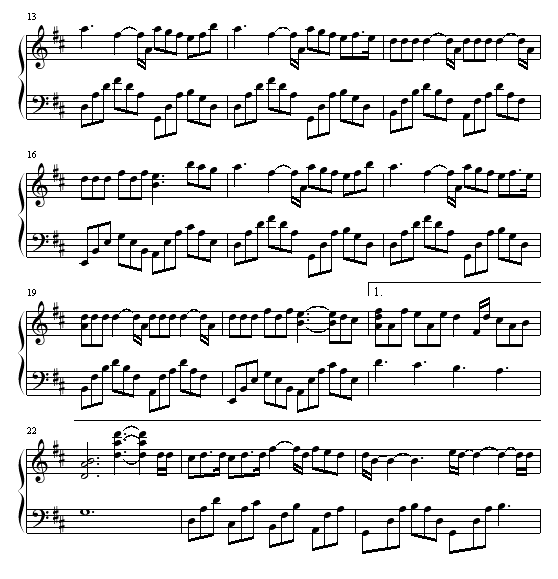 I think I-浪漫滿屋-插曲钢琴曲谱（图2）