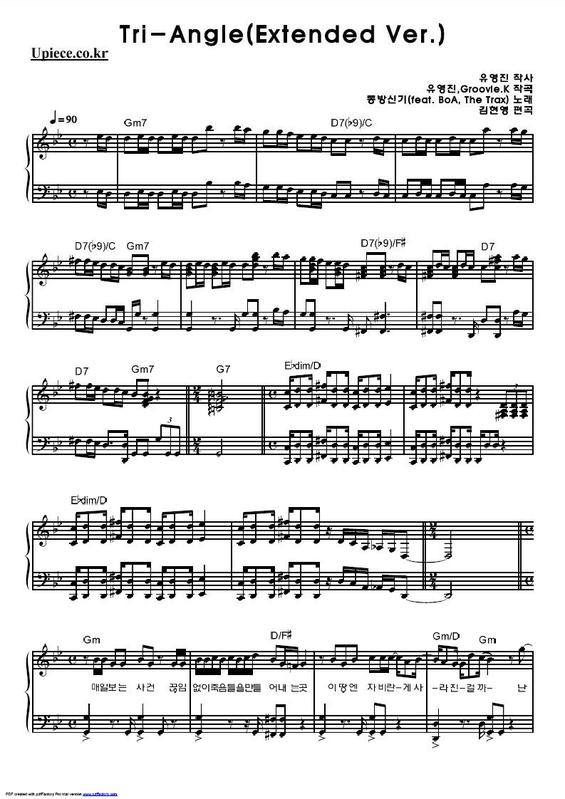 Tri-angle钢琴曲谱（图1）