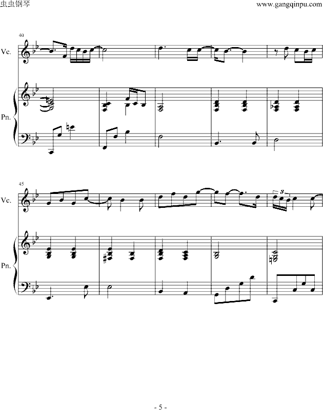 Desperado钢琴曲谱（图5）