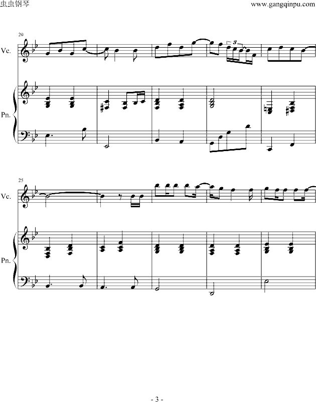 Desperado钢琴曲谱（图3）