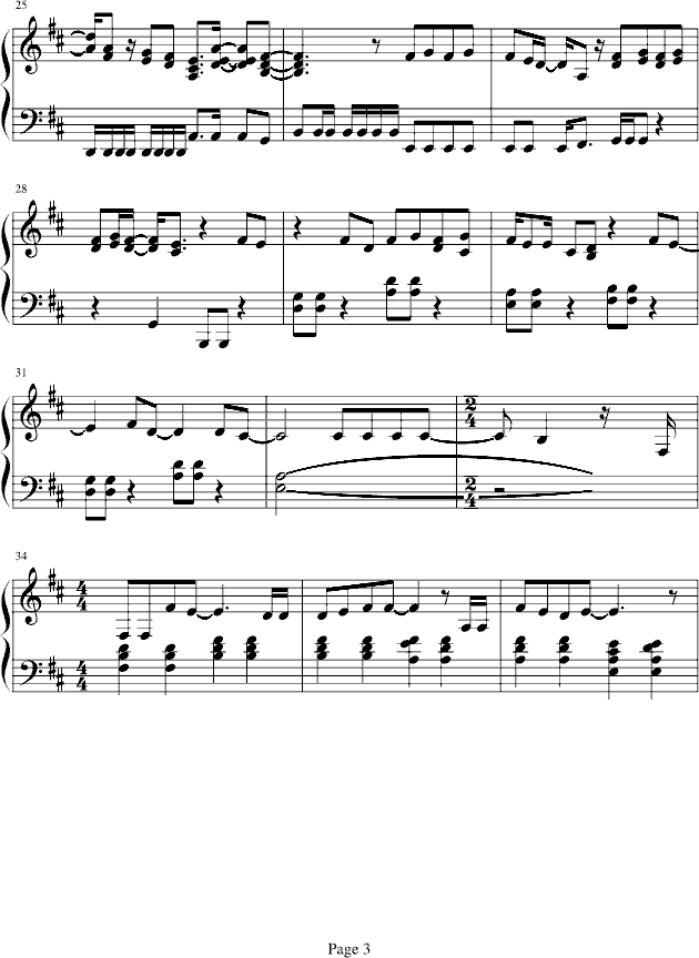 My Happy Ending钢琴曲谱（图3）