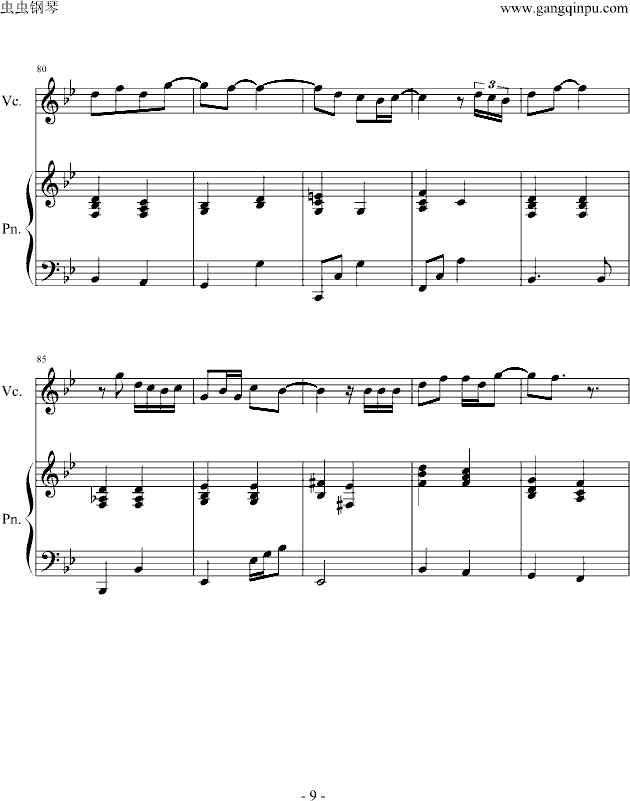 Desperado钢琴曲谱（图9）