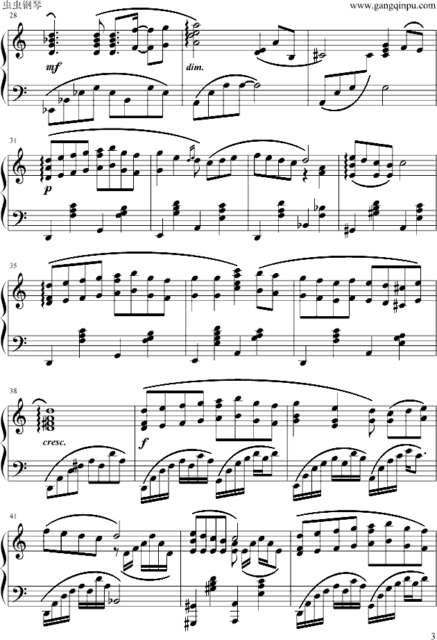 friends钢琴曲谱（图3）