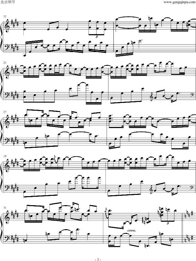 Beloved钢琴曲谱（图3）