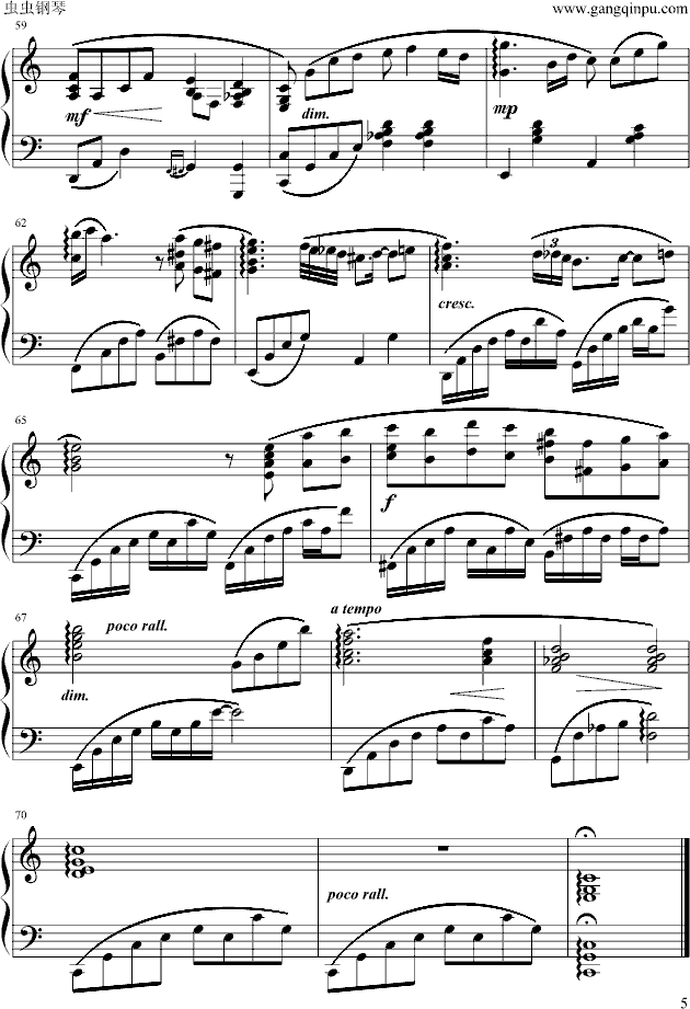friends钢琴曲谱（图5）