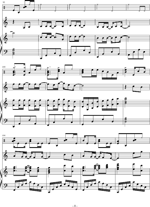 my love钢琴曲谱（图8）