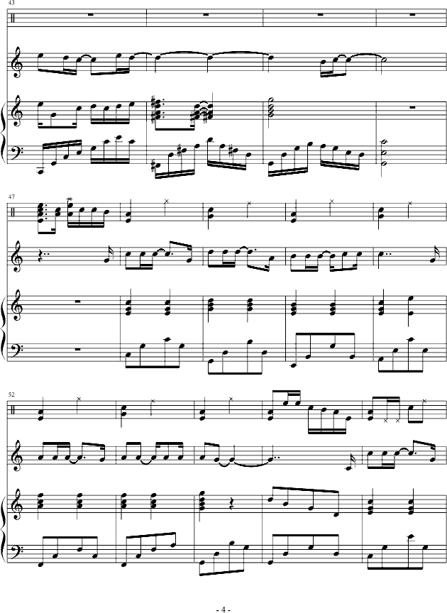 my love钢琴曲谱（图4）