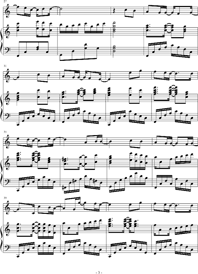 my love钢琴曲谱（图3）