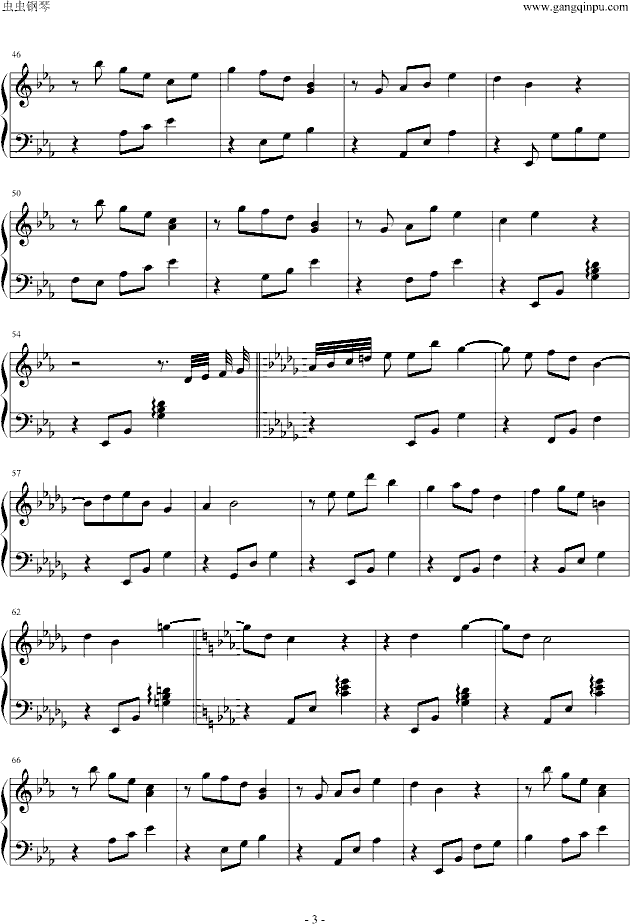Papillon钢琴曲谱（图3）
