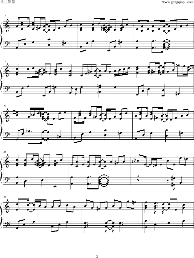 贝多芬病毒钢琴曲谱（图2）