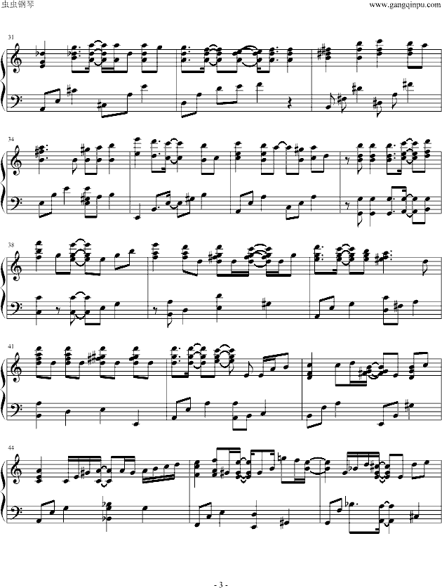 贝多芬病毒钢琴曲谱（图3）